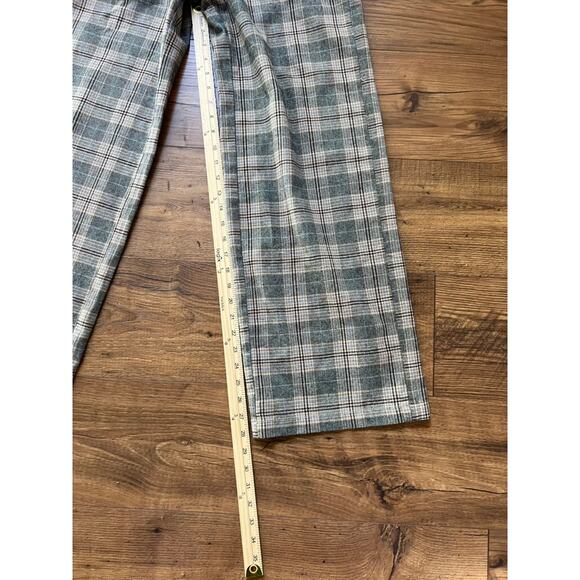 American Eagle Outfitters Plaid Wide Leg Pants - Gray and Black - Picture 6 of 6